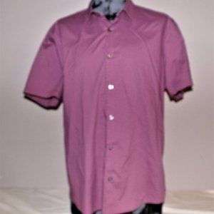 Axist purple Button Up short sleeve XXl